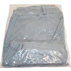 SPANX Women's Stretch Twill Shorts Mountain Blue 4" Large NWT